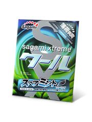 Презерватив Sagami Xtreme Mint с ароматом мяты - 1 шт. - Sagami - купить с доставкой в Красноярске
