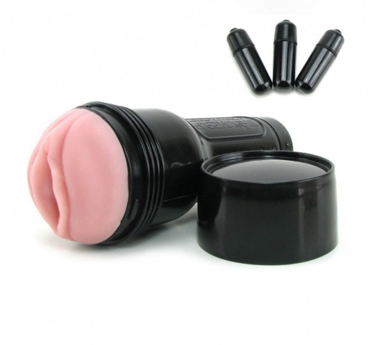 Мастурбатор-вагина Fleshlight - Vibro Pink Lady Touch с вибрацией - Fleshlight - в Красноярске купить с доставкой