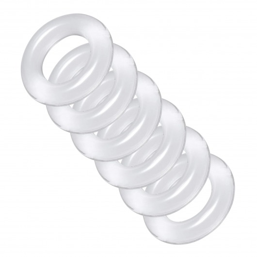Комплект из 6 прозрачных эрекционных колец Ring Master Custom Ball Stretcher Kit - XR Brands - в Красноярске купить с доставкой