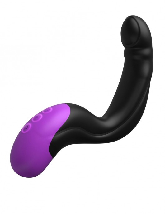 Черно-фиолетовый вибромассажёр простаты Hyper-Pulse P-Spot Massager - Pipedream - в Красноярске купить с доставкой