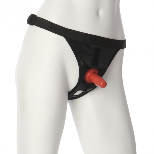 Трусики со штырьком для фиксации насадок Ultra Harness with Plug - Doc Johnson - купить с доставкой в Красноярске