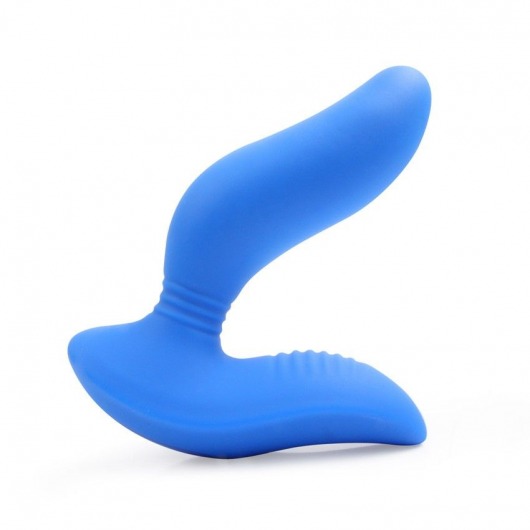 Синий вибромассажер простаты 3,5’’ Curve P-spot Massager - 12 см. - Erokay - в Красноярске купить с доставкой