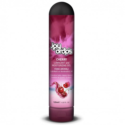 Смазка на водной основе Cherry с ароматом вишни -  125 мл. - JoyDrops - купить с доставкой в Красноярске