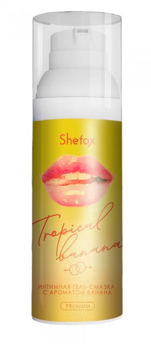 Интимная гель-смазка Shefox Premium «Тропический банан» - 50 мл. - Shefox - купить с доставкой в Красноярске