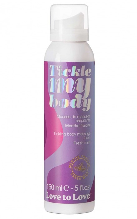 Массажная хрустящая пенка Tickle My Body Fresh Mint с ароматом мяты - 150 мл. - Love to Love - купить с доставкой в Красноярске