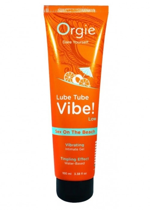 Гель с эффектом вибрации Lube Tube Vibe Low Sex On The Beach - 100 мл. - ORGIE - купить с доставкой в Красноярске