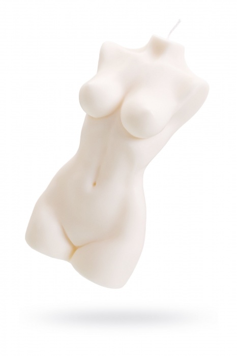 Белая интерьерная свеча в форме женского торса - 850 гр. - Pecado - купить с доставкой в Красноярске