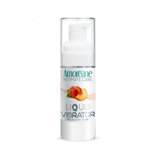 Жидкий вибратор со вкусом персика Amoreane Peach - 30 мл. - Amoreane - купить с доставкой в Красноярске