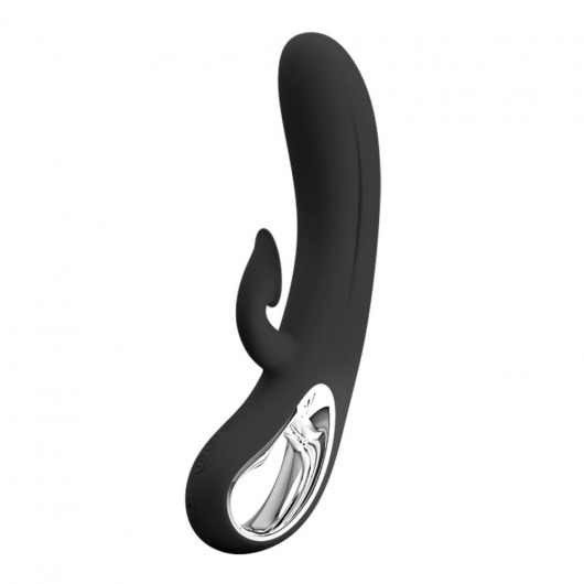 Черный вибратор-кролик Romance Massage - 24 см. - Baile купить в Красноярске с доставкой в Orgasmix.ru Черный вибратор-кролик Romance Massage - 24 см. - Baile