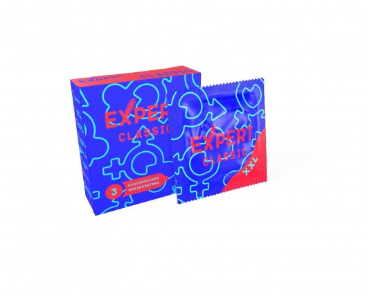 Презервативы увеличенного размера Expert Classic XXL - 3 шт. - Expert - купить с доставкой в Красноярске