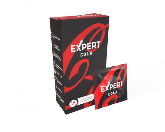 Презервативы с ароматом колы Expert Cola - 15 шт. - Expert - купить с доставкой в Красноярске