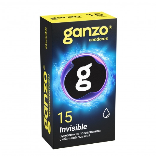 Супертонкие презервативы Ganzo Invisible - 15 шт. - Ganzo - купить с доставкой в Красноярске