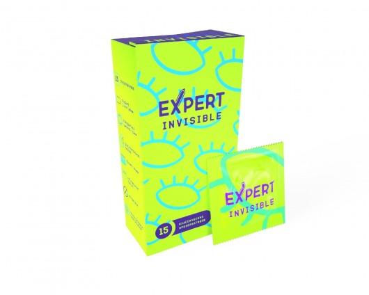 Ультратонкие презервативы Expert Invisible - 15 шт. - Expert - купить с доставкой в Красноярске