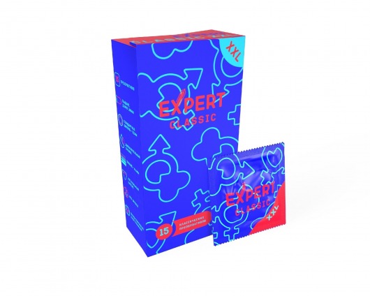 Презервативы увеличенного размера Expert Classic XXL - 15 шт. - Expert - купить с доставкой в Красноярске