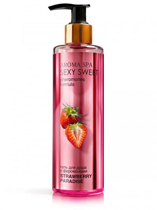 Гель для душа с феромонами и ароматом клубники Strawberry Paradise - 200 мл. -  - Магазин феромонов в Красноярске