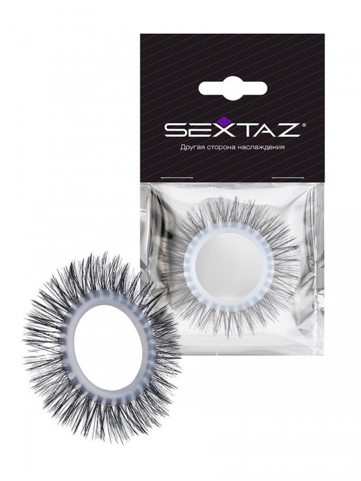 Круглое эрекционное кольцо с длинными «ресничками» - Sextaz - в Красноярске купить с доставкой