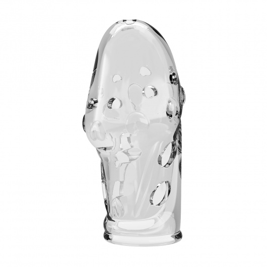 Прозрачная насадка на пенис Booker - 8 см. - Baile - в Красноярске купить с доставкой