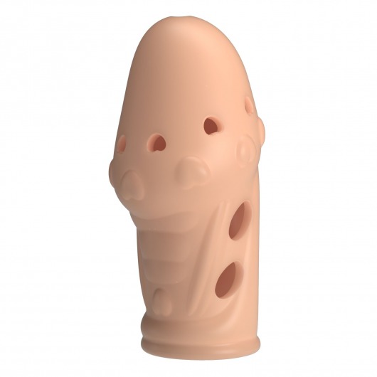 Телесная насадка на пенис Booker - 8 см. - Baile - в Красноярске купить с доставкой