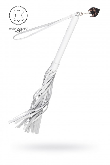 Белая кожаная плеть - 50 см. - Pecado - купить с доставкой в Красноярске