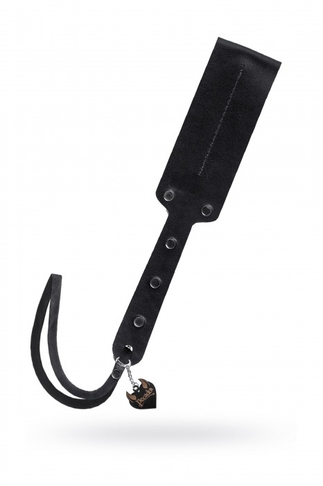 Черный кожаный пэддл - 32 см. - Pecado - купить с доставкой в Красноярске