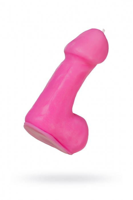 Розовая свеча в форме пениса - 47 гр. - Pecado - купить с доставкой в Красноярске