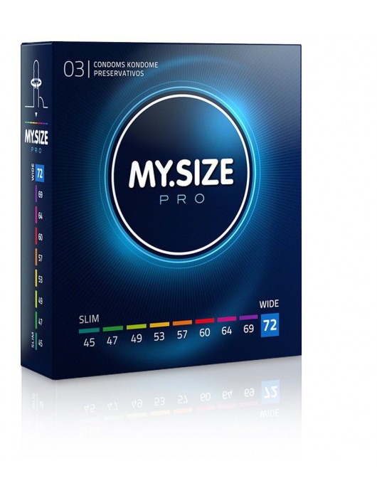 Презервативы MY.SIZE размер 72 - 3 шт. - My.Size - купить с доставкой в Красноярске
