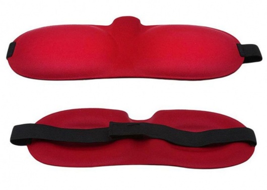 Красная глухая маска на резинке - Sitabella - купить с доставкой в Красноярске