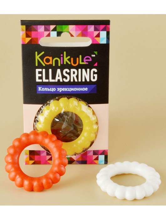 Цветное рельефное эрекционное кольцо Ellasring - Sitabella - в Красноярске купить с доставкой