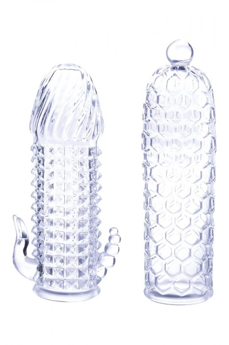 Набор из 2 прозрачных насадок на член Seductive Tickler Sleeves Set - NMC - в Красноярске купить с доставкой