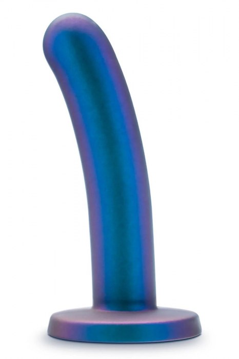 Синяя насадка с гладкой поверхностью Surrender 5.75 Inch Intermediate Pegging Dildo - 14,6 см. - Blush Novelties - купить с доставкой в Красноярске