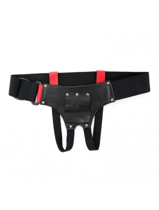 Красные трусики со штырьком для насадки - БДСМ Арсенал - купить с доставкой в Красноярске