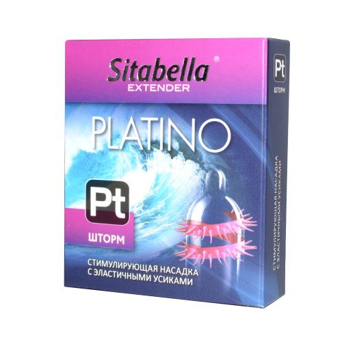 Стимулирующая насадка со спиралью из усиков Platino  Шторм - Sitabella - купить с доставкой в Красноярске