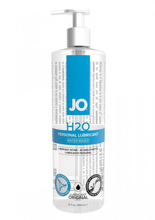 Лубрикант на водной основе JO Personal Lubricant H2O с дозатором - 480 мл. - System JO - купить с доставкой в Красноярске