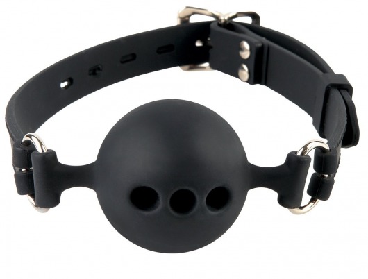 Силиконовый кляп-шар с отверстиями для дыхания Silicone Breathable Ball Gag Small - Pipedream - купить с доставкой в Красноярске