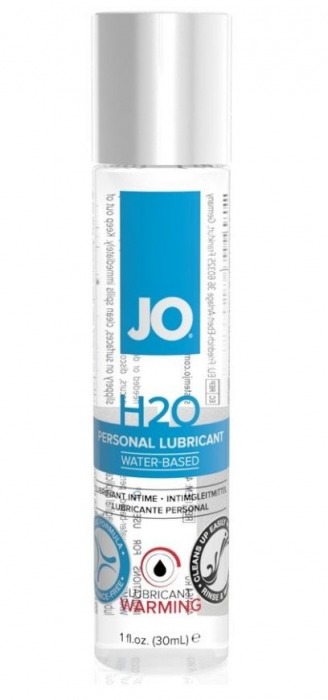 Возбуждающий лубрикант на водной основе JO Personal Lubricant H2O Warming - 30 мл. - System JO - купить с доставкой в Красноярске