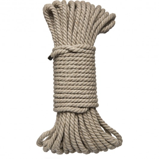 Бондажная пеньковая верёвка Kink Bind   Tie Hemp Bondage Rope 50 Ft - 15 м. - Doc Johnson - купить с доставкой в Красноярске