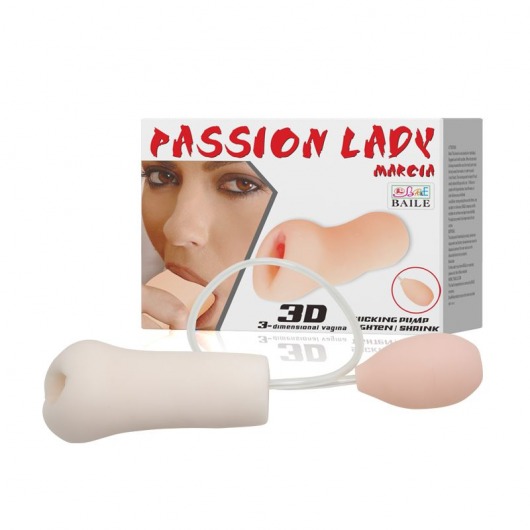 Мастурбатор Passion Lady Marcia с грушей для имитации посасывания - Baile - в Красноярске купить с доставкой