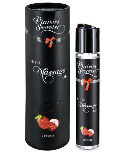 Массажное масло с ароматом личи Huile de Massage Gourmande Litchi - 59 мл. - Plaisir Secret - купить с доставкой в Красноярске