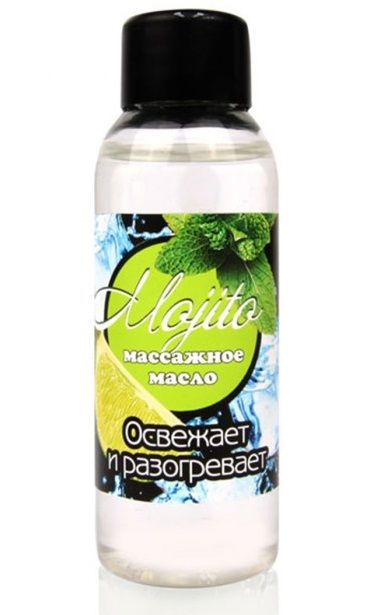 Массажное масло для тела Mojito с ароматом лайма - 50 мл. - Биоритм - купить с доставкой в Красноярске