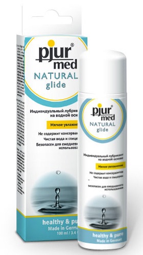 Нейтральный лубрикант на водной основе pjur MED Natural glide - 100 мл. - Pjur - купить с доставкой в Красноярске