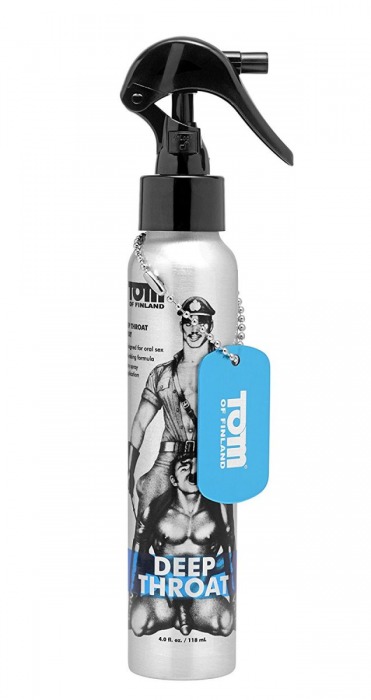 Спрей для лёгкого проникновения во время орального секса Tom of Finland Deep Throat Spray - 118 мл. - Доминирующее кольцо - купить с доставкой в Красноярске