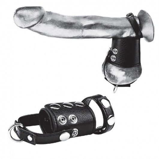 Кольцо на член и мошонку Cock Ring With 2  Ball Stretcher And Optional Weight Ring - BlueLine - в Красноярске купить с доставкой