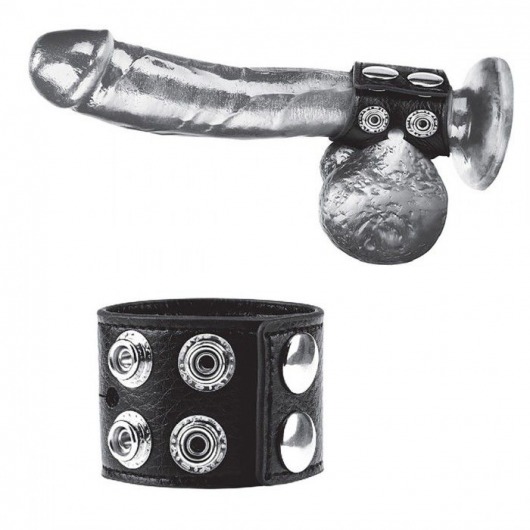 Ремень на член и мошонку 1.5  Cock Ring With Ball Strap - BlueLine - купить с доставкой в Красноярске