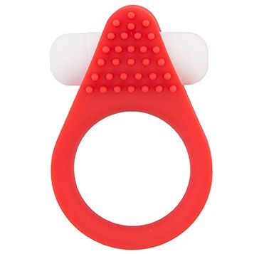 Красное эрекционное кольцо LIT-UP SILICONE STIMU RING 1 RED - Dream Toys - в Красноярске купить с доставкой