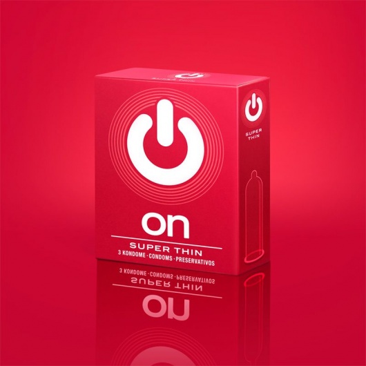 Супертонкие презервативы ON) Super Thin - 3 шт. - ON) - купить с доставкой в Красноярске