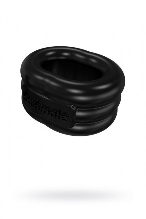Чёрное эрекционное виброкольцо Stretch - Bathmate - в Красноярске купить с доставкой