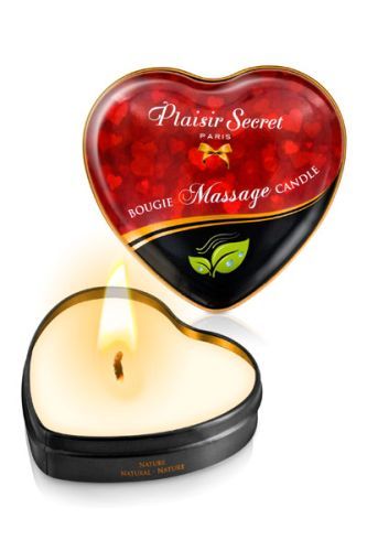 Массажная свеча с нейтральным ароматом Bougie Massage Candle - 35 мл. - Plaisir Secret - купить с доставкой в Красноярске