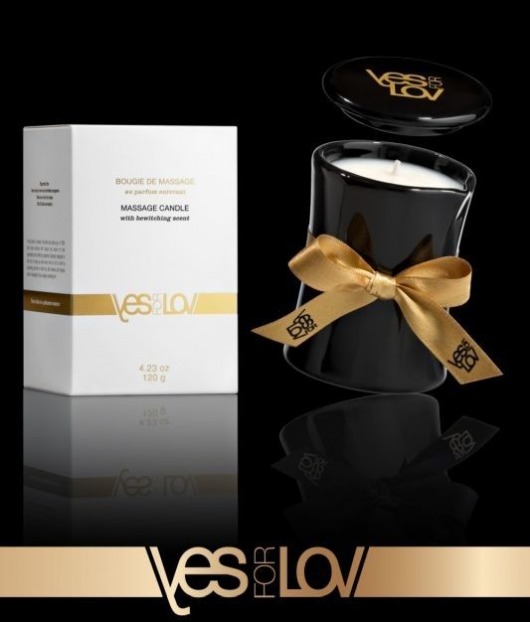 Массажная аромасвеча BEWITCHING MASSAGE CANDLE - 120 мл. - YESforLOV - купить с доставкой в Красноярске