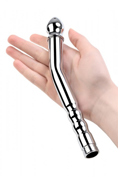 Металлический анальный душ с тремя насадками - ToyFa - купить с доставкой в Красноярске