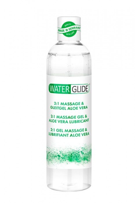 Гель-смазка 2-в-1 MASSAGE   LUBRICANT ALOE VERA - 300 мл. - Waterglide - купить с доставкой в Красноярске